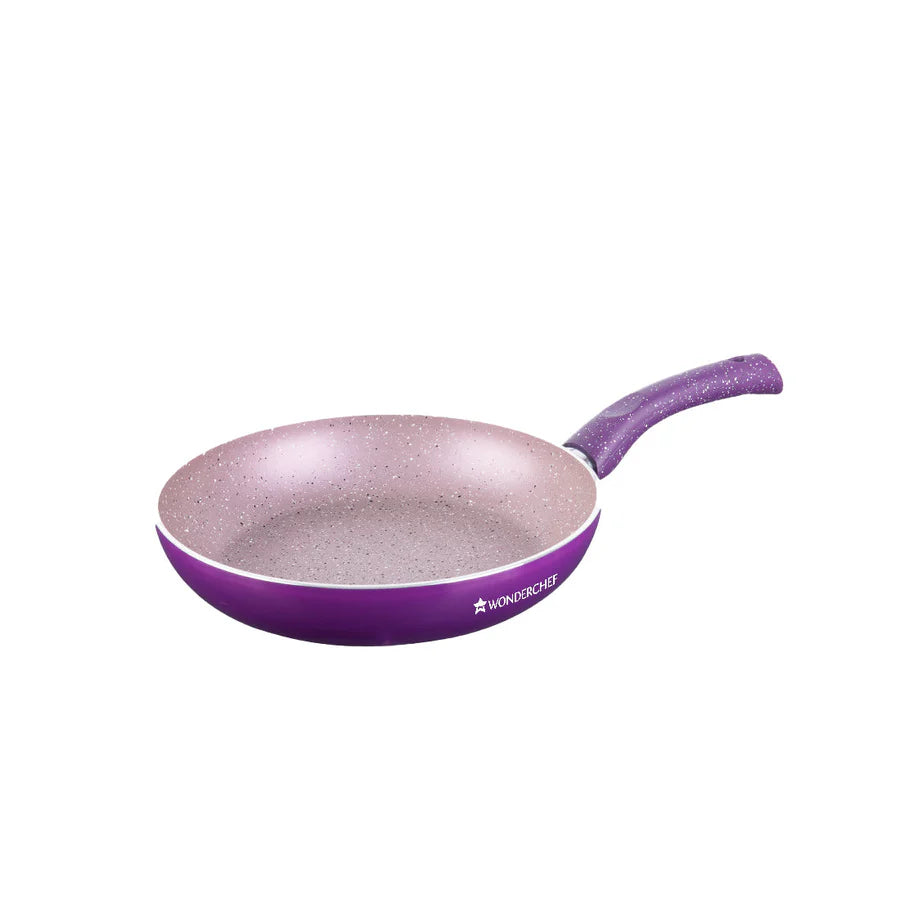 Wonderchef  Granite Non-Stick Fry Pan Purple 1.8L