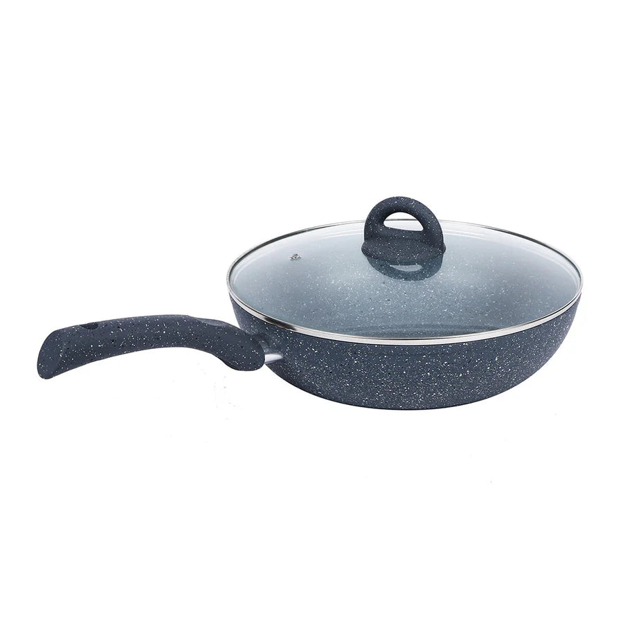 Wonderchef Granite Non-Stick Wok  Induction Bottom 24cm Grey