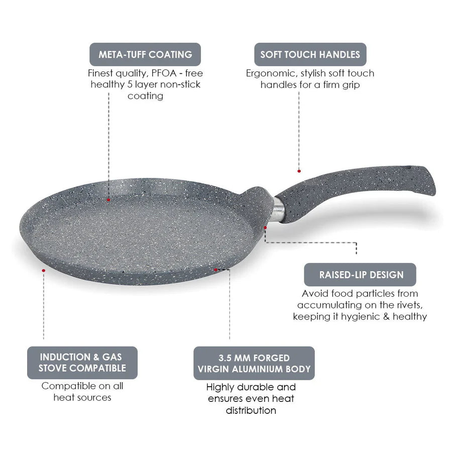 Wonderchef Granite  Non-Stick Dosa Tawa | Induction Bottom | 30cm