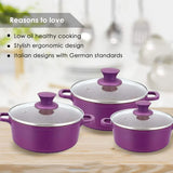 Wonderchef  Granite Die-Cast Non-stick 6-piece Casserole Set with Lids