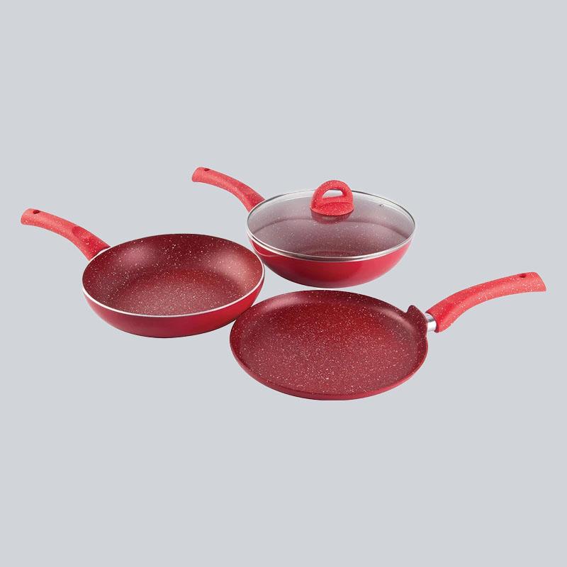 Wonderchef Granite Non-stick Cookware Set, 4Pc