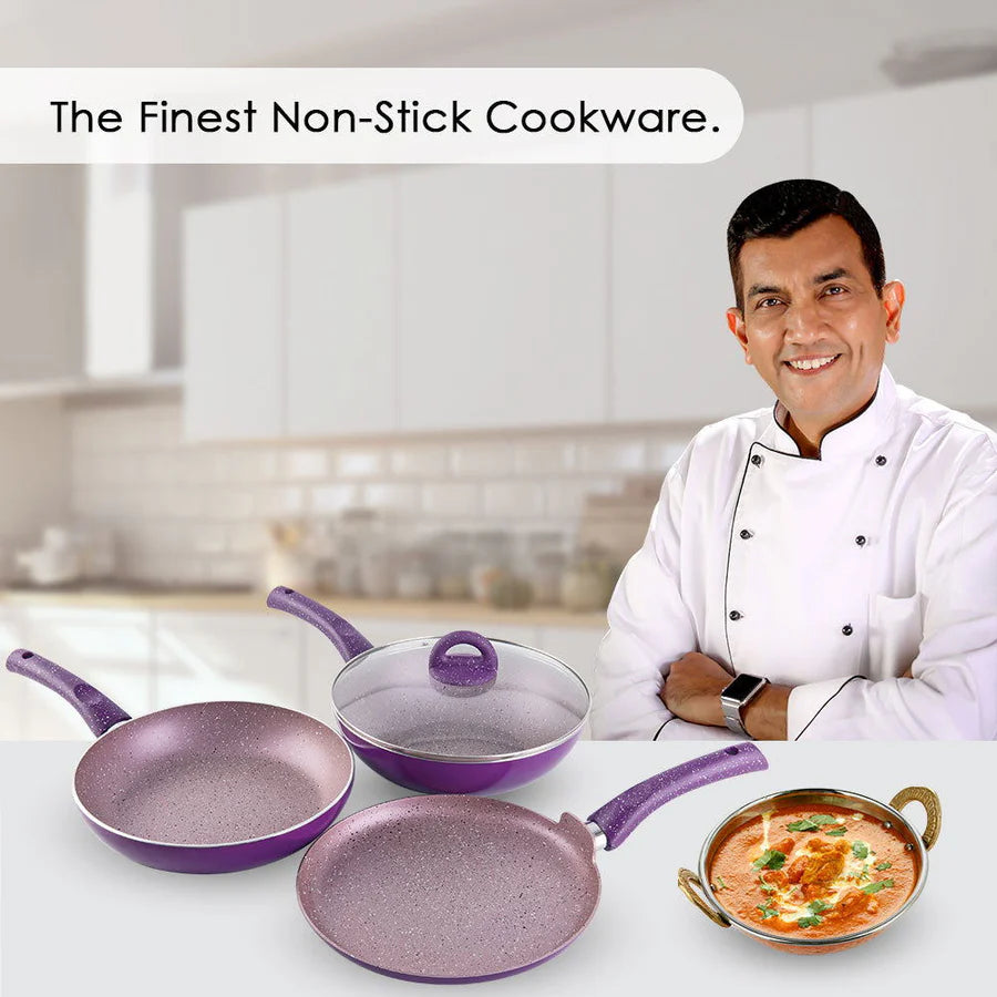 Wonderchef Granite Non-stick Cookware Set, 4Pc