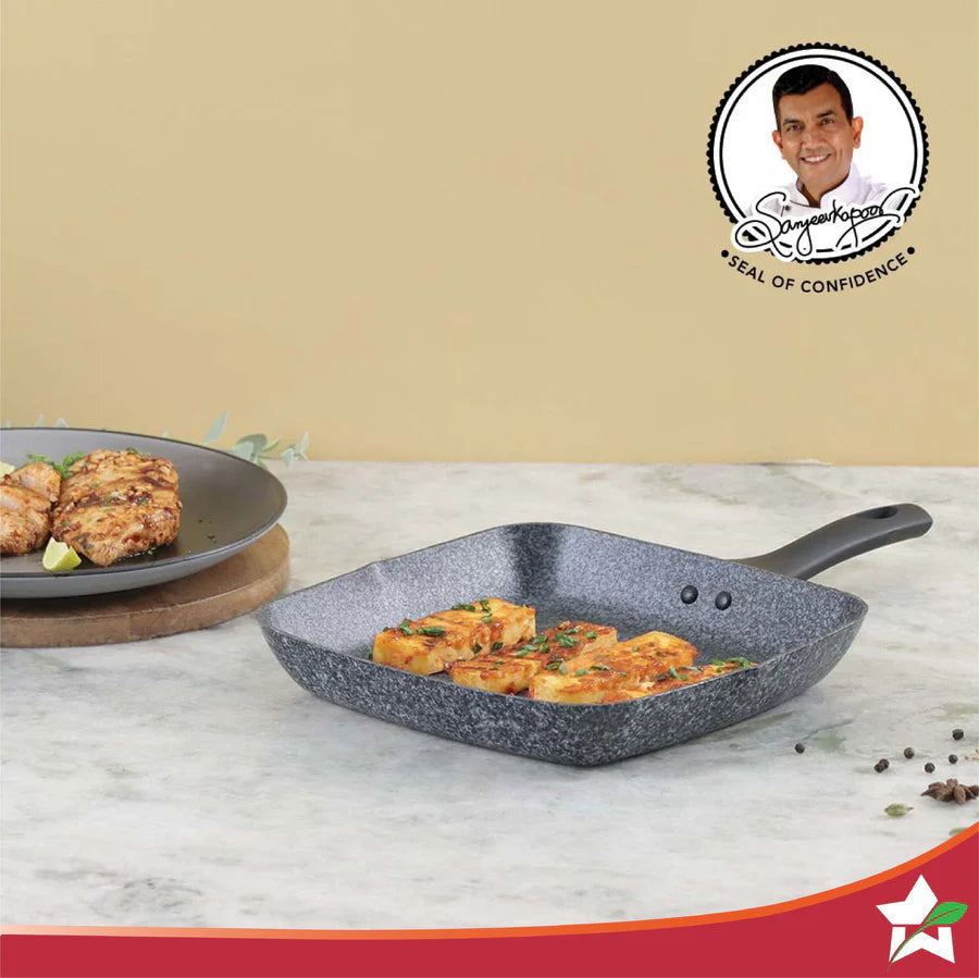 Wonderchef Graphite Grill Pan 24 cm