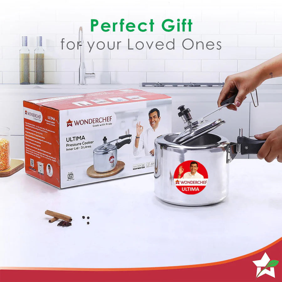 Wonderchef Inner Lid Ultima Pressure Cooker 3L