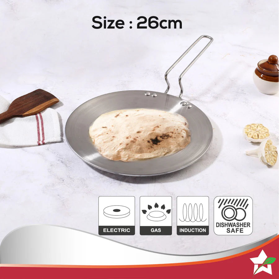 Wonderchef Nigella 3-Ply Roti Tawa Non-Stick Tawa 26 cm