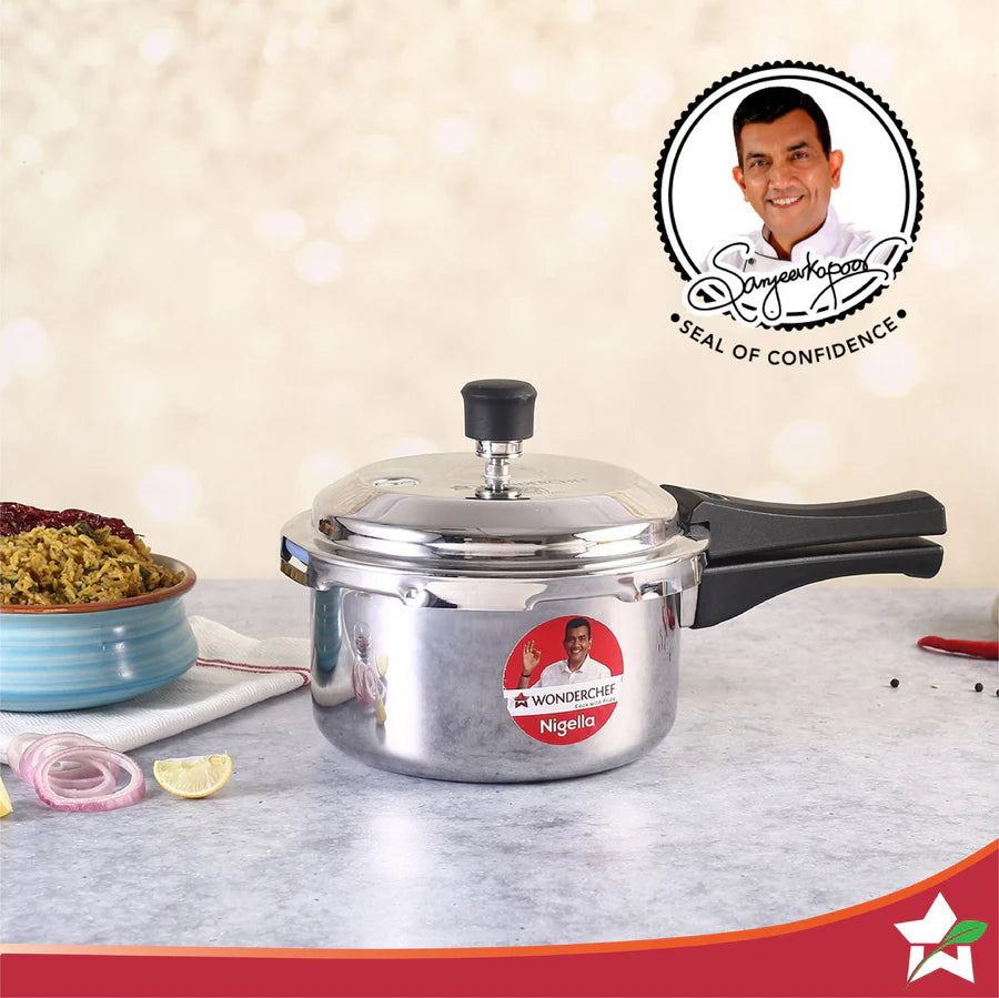 Wonderchef Nigella Tri-Ply Outer Lid Pressure Cooker