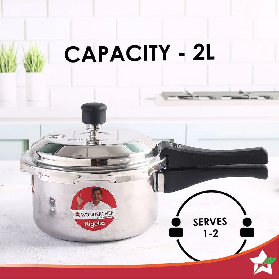 Wonderchef Nigella Tri-Ply Outer Lid Pressure Cooker
