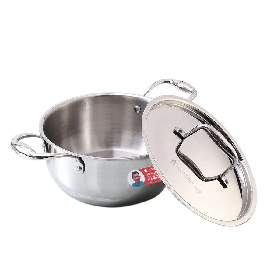 Wonderchef Nigella Tri-ply Stainless Steel Casserole