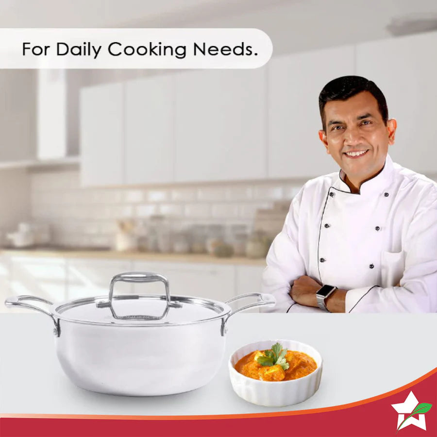 Wonderchef Nigella Tri-ply Stainless Steel Casserole