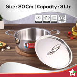 Wonderchef Nigella Tri-ply Stainless Steel Casserole