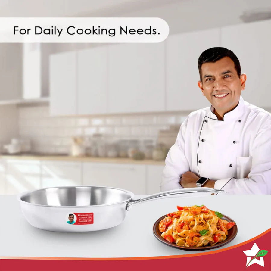 Wonderchef  Nigella Tri-ply Stainless Steel Fry Pan