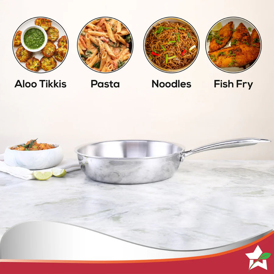 Wonderchef  Nigella Tri-ply Stainless Steel Fry Pan