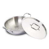 Wonderchef  Nigella Tri-ply Stainless Steel Kadhai with Lid