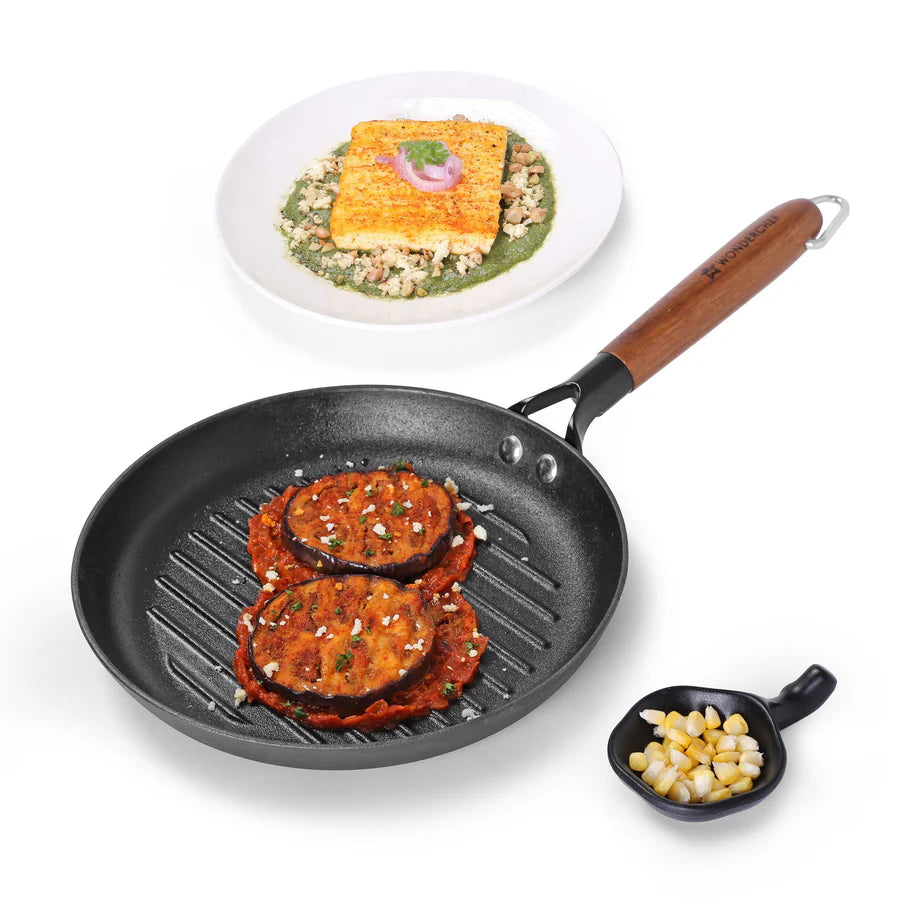 Wonderchef Pre-Seasoned Ferro Light Grill Pan 24cm