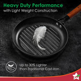 Wonderchef Pre-Seasoned Ferro Light Grill Pan 24cm