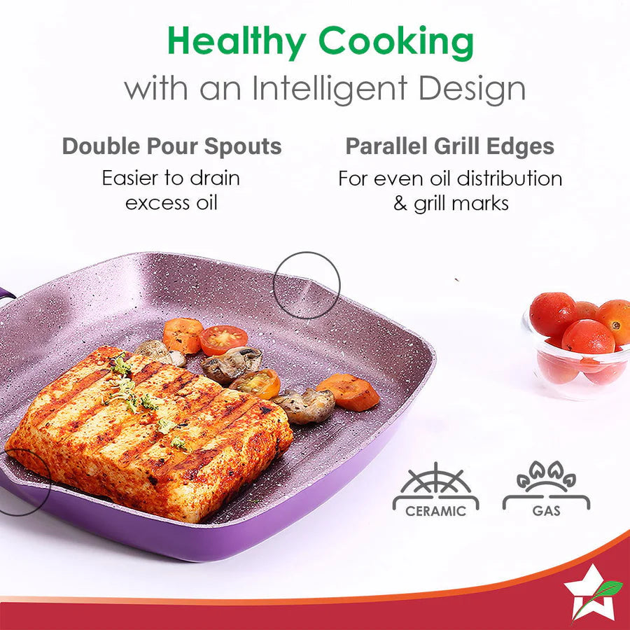 Wonderchef Royal Velvet  Grill Pan 3mm, 24cm