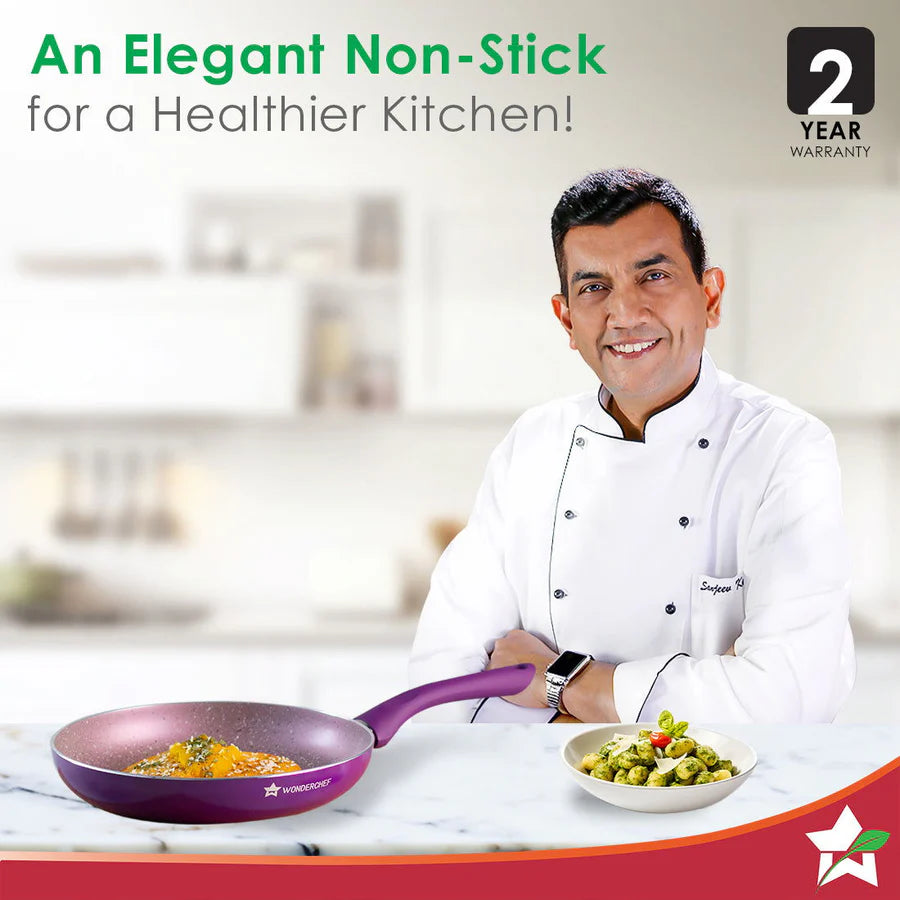 Wonderchef  Royal Velvet Non-stick  Fry pan Induction Ready Purple 1.8L,24cm