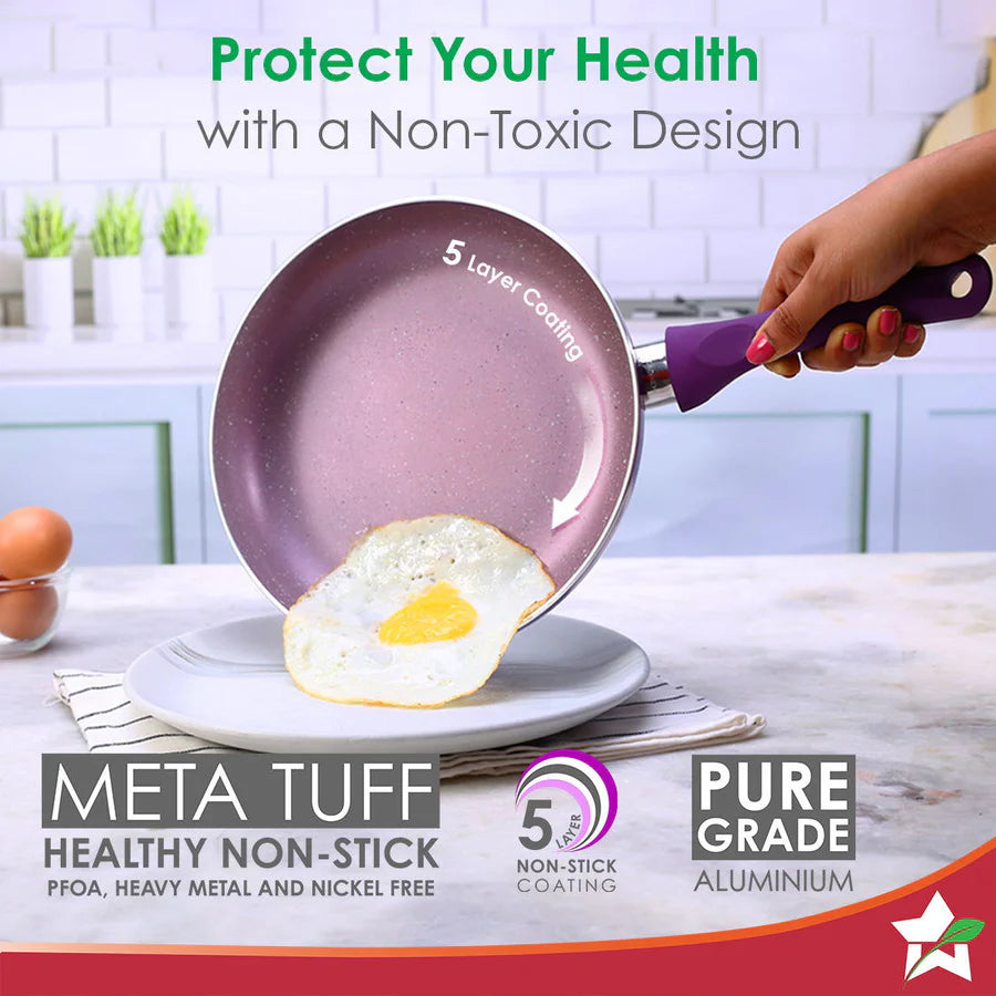 Wonderchef  Royal Velvet Non-stick  Fry pan Induction Ready Purple 1.8L,24cm
