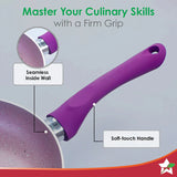 Wonderchef  Royal Velvet Non-stick  Fry pan Induction Ready Purple 1.8L,24cm