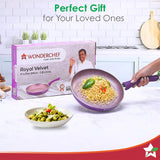 Wonderchef  Royal Velvet Non-stick  Fry pan Induction Ready Purple 1.8L,24cm