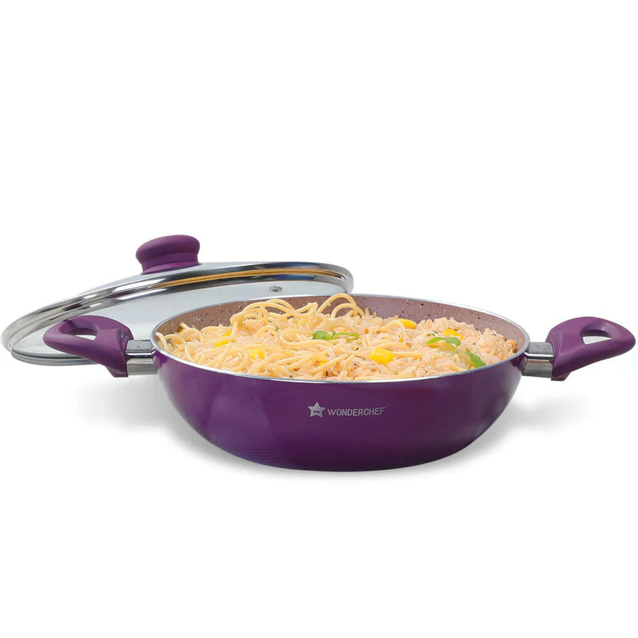 Wonderchef Royal Velvet Non-stick Kadhai 24cm