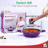 Wonderchef Royal Velvet Non-stick Kadhai 24cm