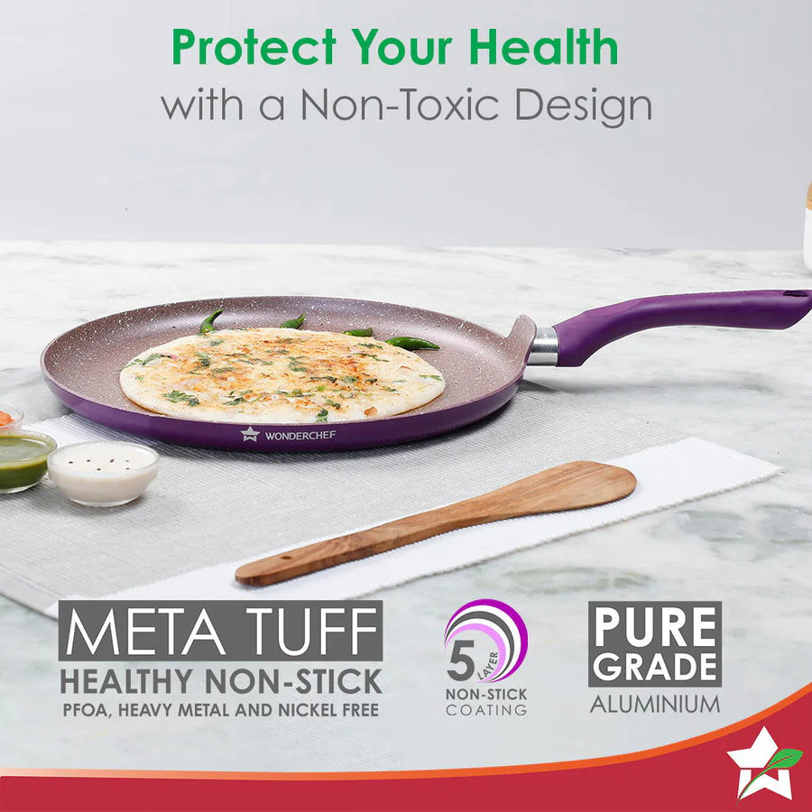 Wonderchef Royal Velvet Non-stick  Dosa Tawa 28cm