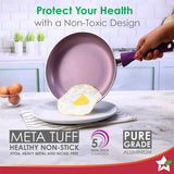 Wonderchef Royal Velvet Non-stick Cookware Set of 5pc,Purple 3mm