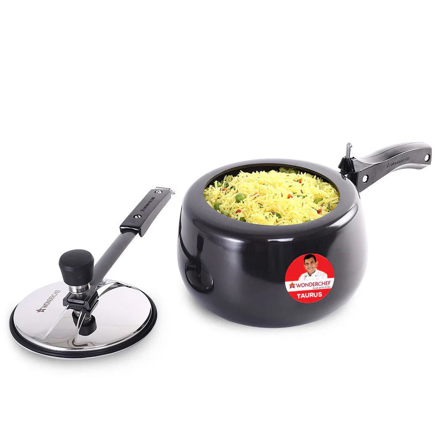Wonderchef Taurus Hard Anodized Inner Lid Pressure cooker