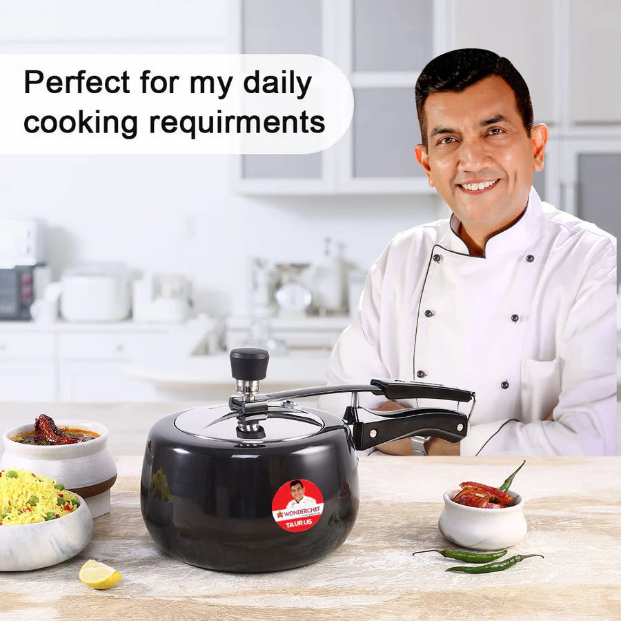 Wonderchef Taurus Hard Anodized Inner Lid Pressure cooker