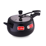 Wonderchef Taurus Hard Anodized  Inner Lid Pressure Cooker | Soft Touch Handles for Durability Induction Friendly
