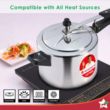 Wonderchef Ultima Induction Base Aluminium Pressure Cooker With inner Lid 5L