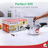 Wonderchef Ultima Induction Base Aluminium Pressure Cooker With Outer Lid 5L