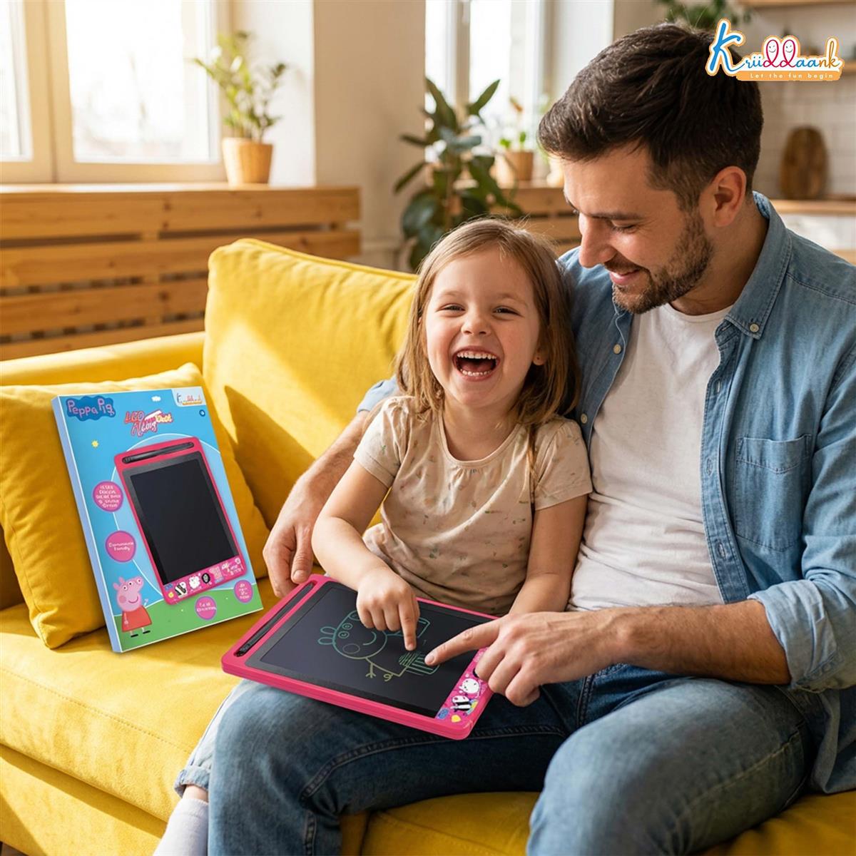 Kriiddaank Peppa Pig Theme 8.5 Inch LCD Writing Tablet for Kids