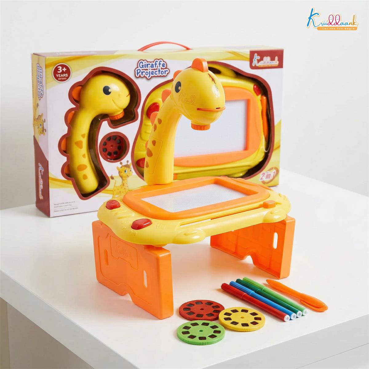 Kriiddank Giraffe Toy Projector Drawing Set for Kids
