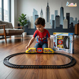 Kriiddaank Marvel Spiderman Train Set for Boys - 11 Piece Yellow
