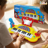 Kriiddaank Mickey Mouse Theme Junior Musician Piano & Drum Set for Kids