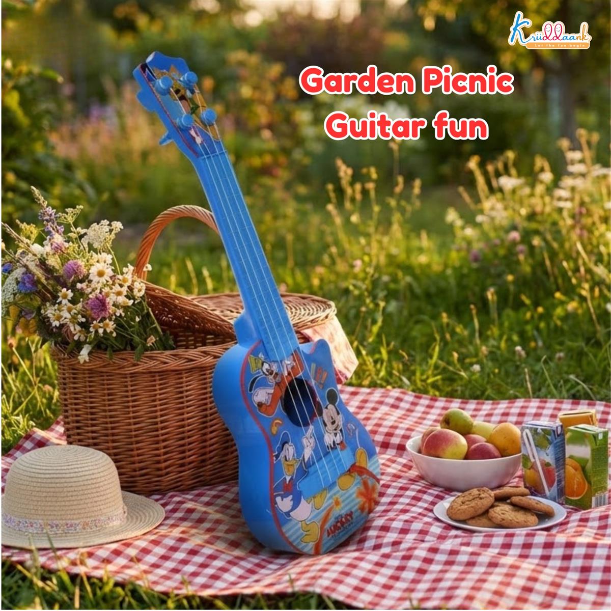 Kriiddaank Disney Mickey Mouse Small Guitar for Kids