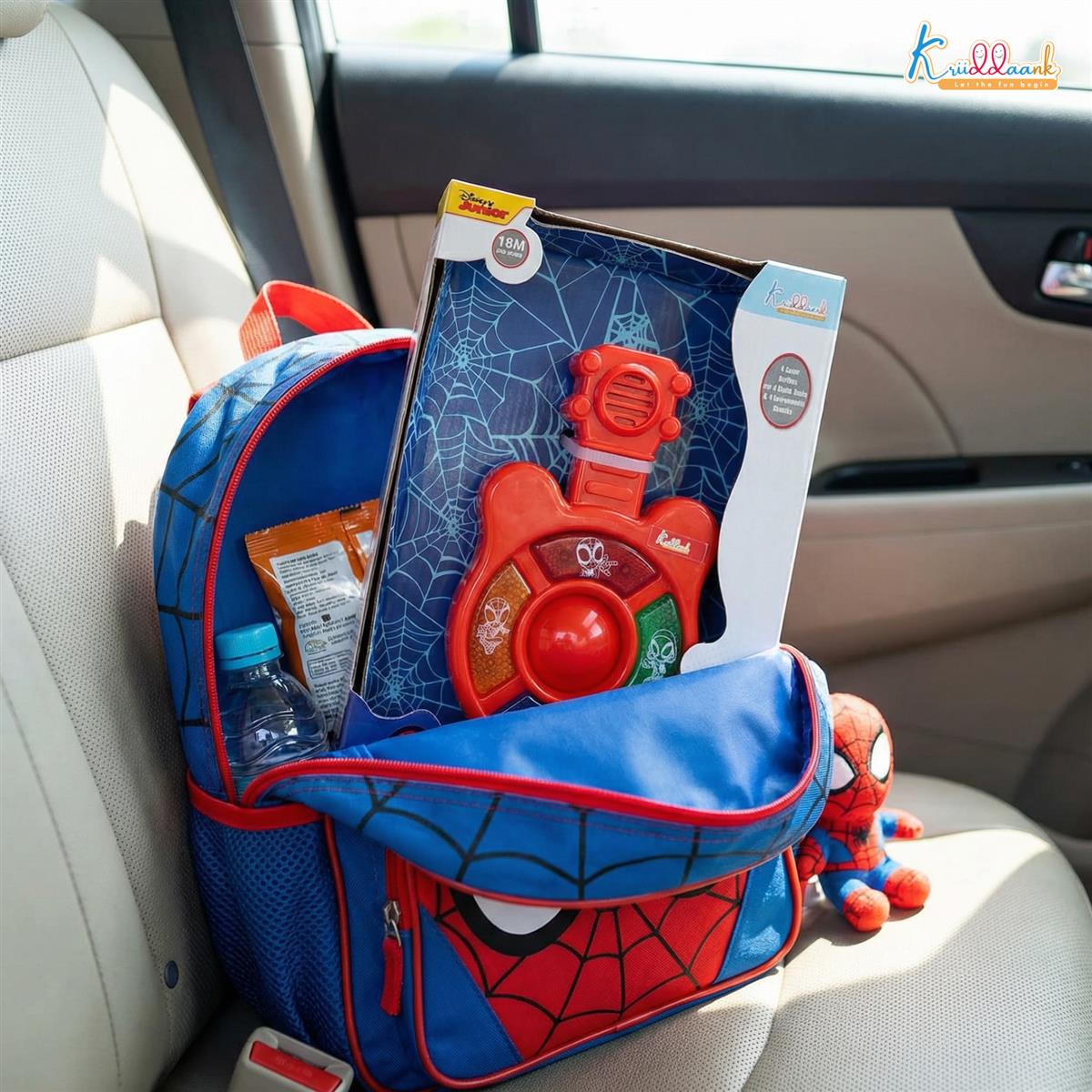 Kriiddaank Spiderman Theme Mini Guitar Music Set for Kids Red