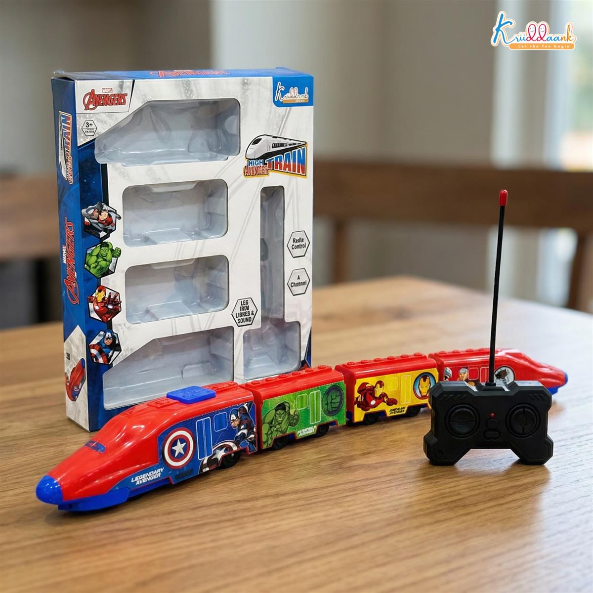 Kriiddaank Avengers Theme RC Train Toy for Kids