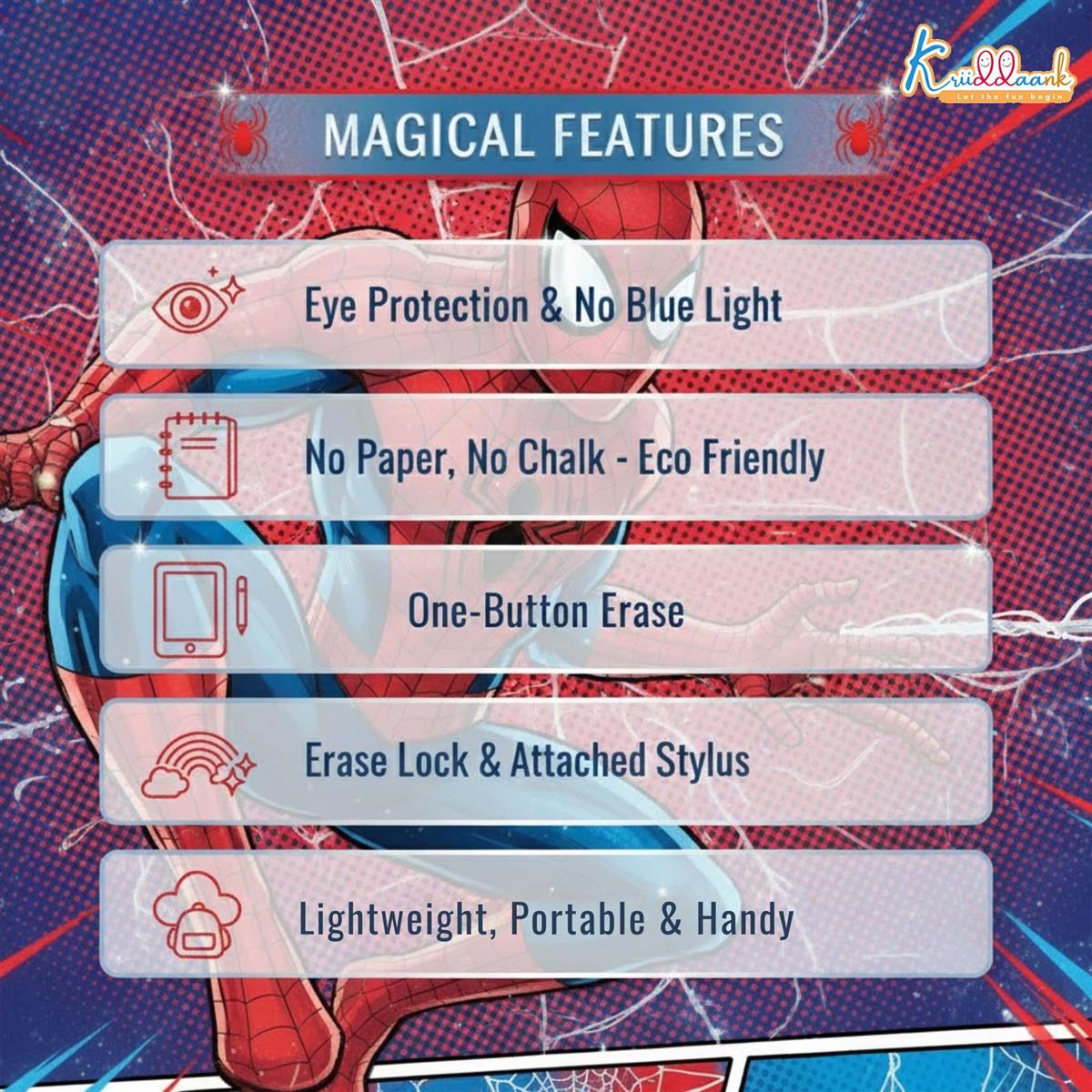 Kriiddaank Spiderman LCD Writing Tablet