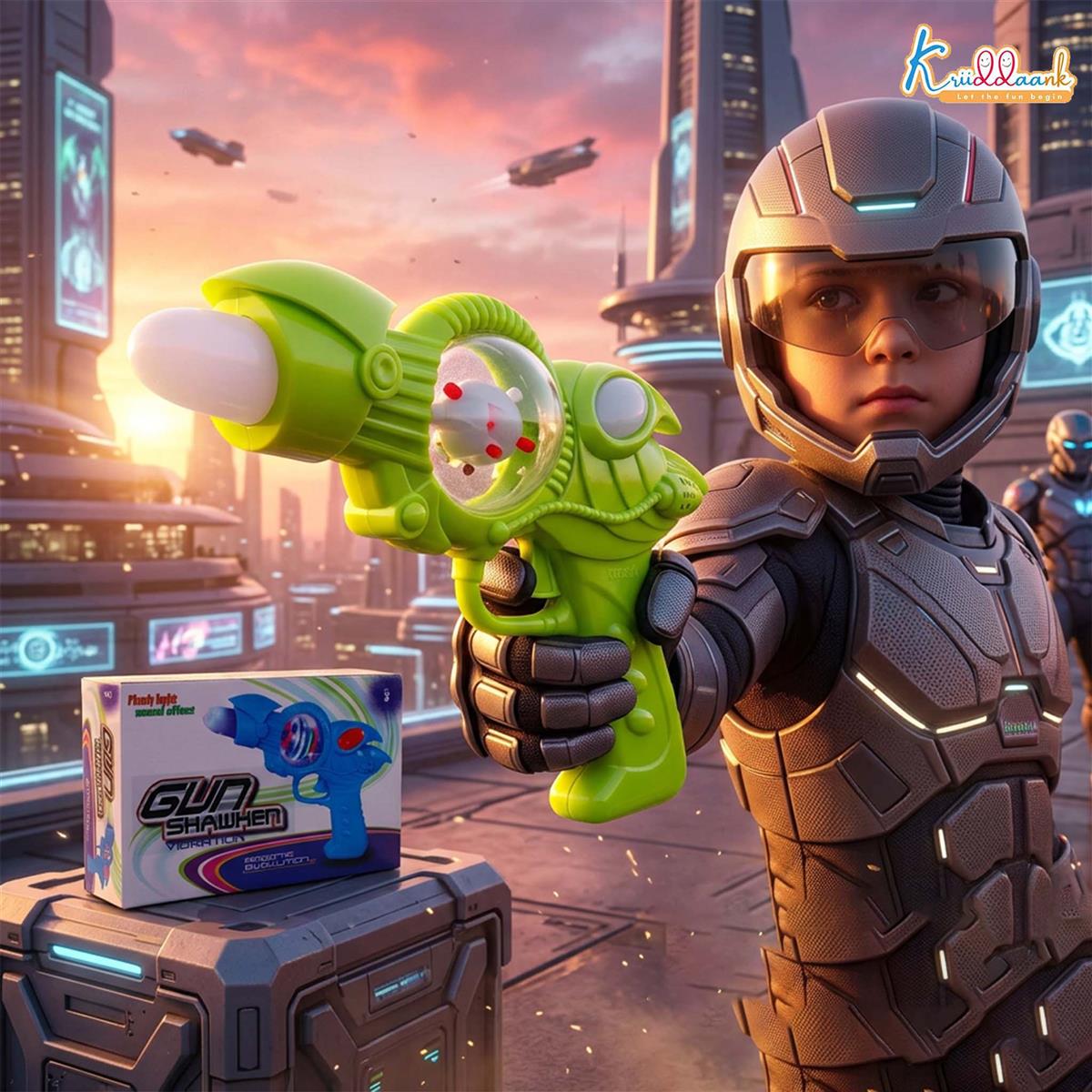 Kriiddaank Musical Gun Shooting Playset for Boys & Girls