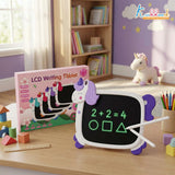 Kriiddaank 8.9" Unicorn LCD Writing Tablet for Kids, White