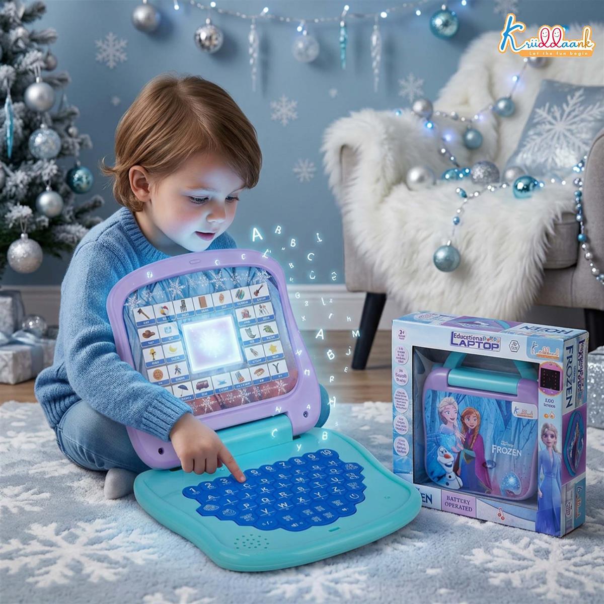 Kriiddaank Frozen Theme Educational Laptop for Kids