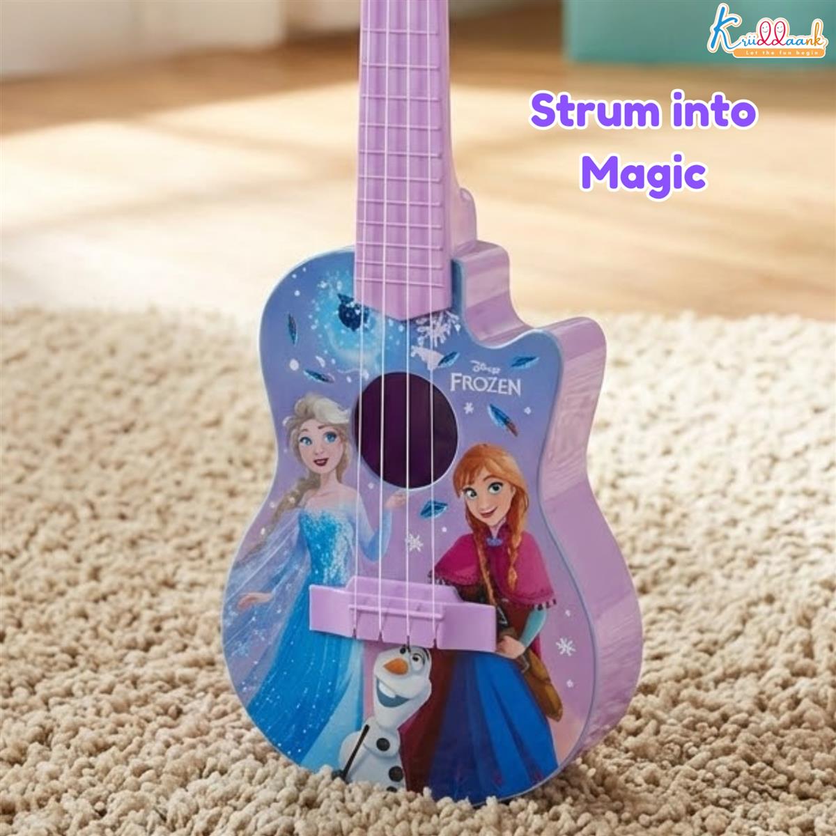 Kriiddaank Frozen Theme Guitar (Small) for Kids
