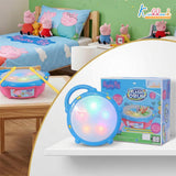 Kriiddaank Hasbro Peppa Pig Theme Flash Drum Musical Toy with 3D LED Lights