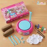 Kriiddaank Mattel Barbie Theme Pottery Wheel