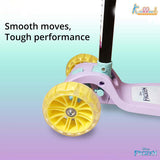 Kriiddaank Disney Frozen Adventure 3-Wheel Kick Scooter for Kids - 5-Level