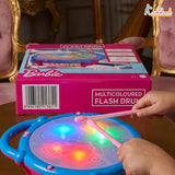 Kriiddaank Barbie Electronic Flash Drum with 3D Rhythm Lights & Music
