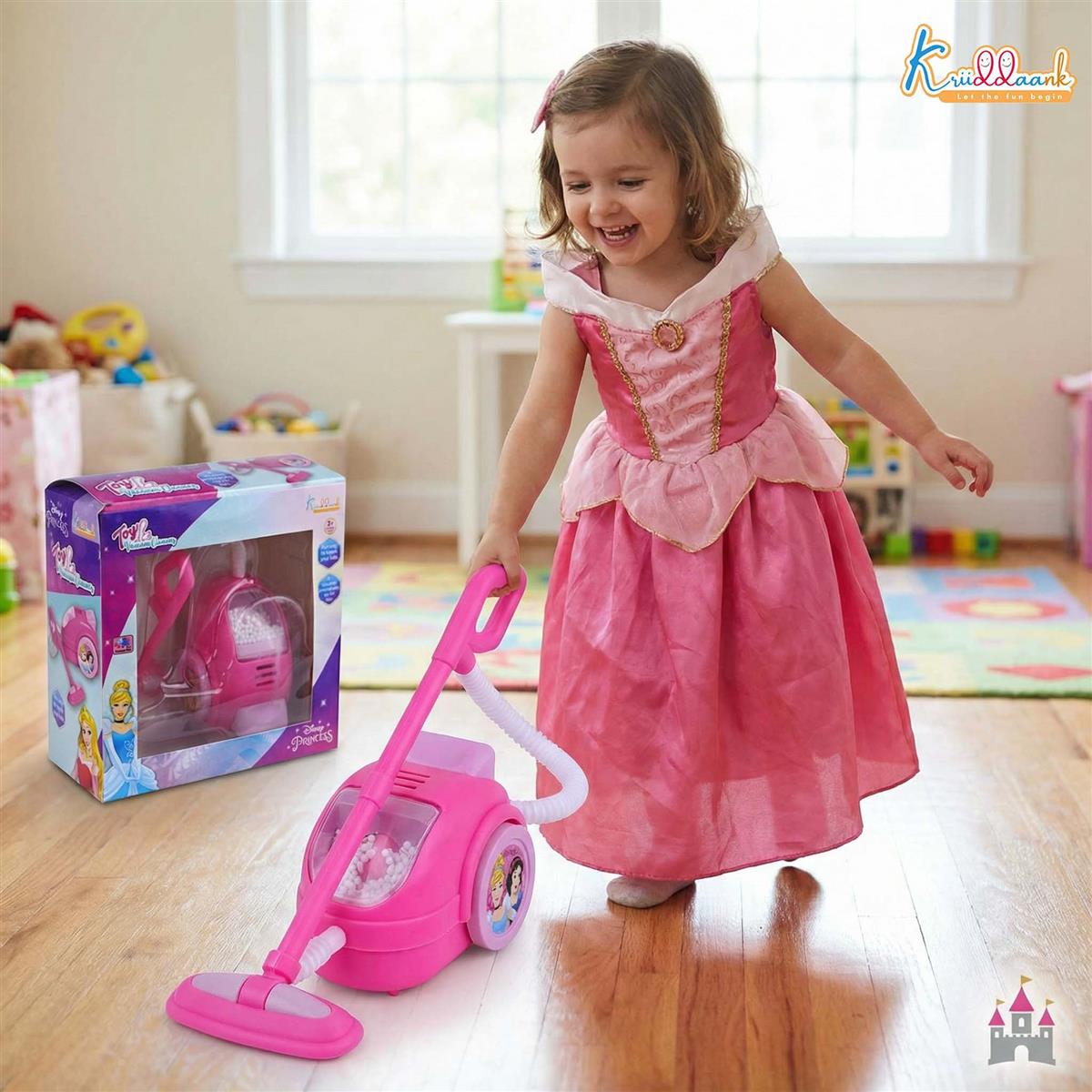 Kriiddaank Disney Princess Toy Vacuum Cleaner for Kids
